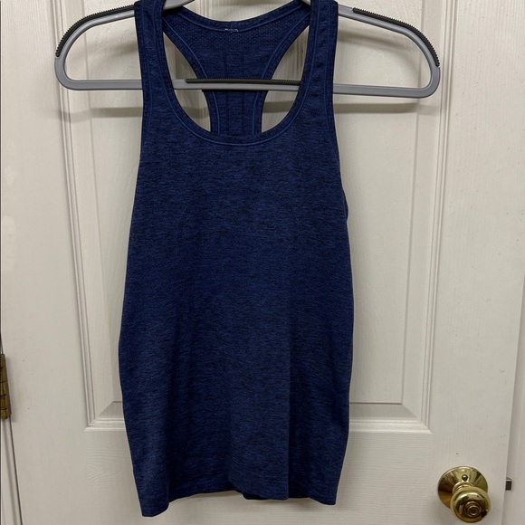 Lululemon Swiftly Tech Racerback in Sapphire Blue/Black: 6 - Picture 4 of 8